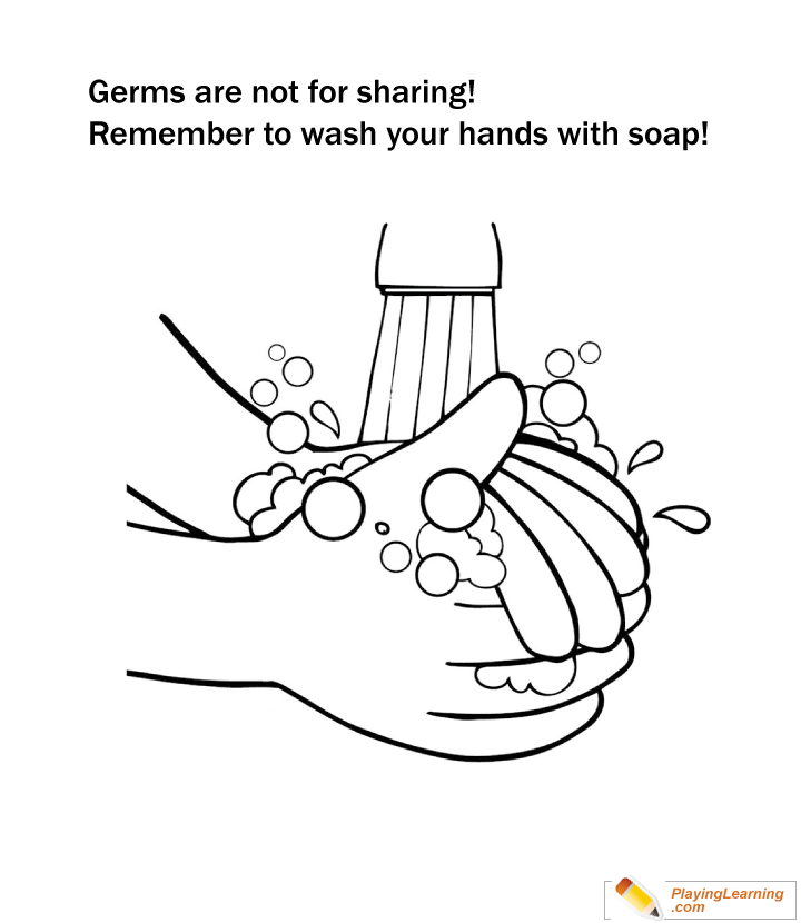 Flu Season Washing Hands  for kids