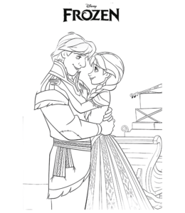 Frozen Movie Coloring Page 7 for kids