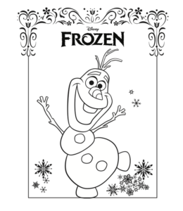 Frozen Movie Coloring Page 9 for kids