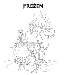 Frozen Movie Coloring Page 12 for kids