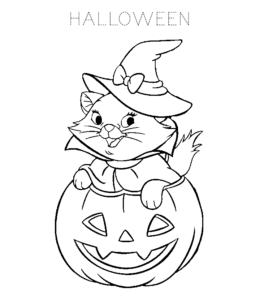 Halloween Coloring Sheet 7 for kids