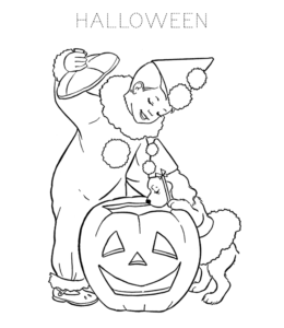 Halloween Pmpkin Deocration Coloring Page for kids