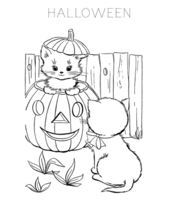 Halloween Pumpkin Coloring Page 11 for kids