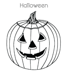 Halloween Pumpkin Coloring Page 24 for kids