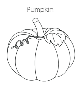 Halloween Pumpkin Coloring Page 04 for kids