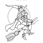 Halloween Witch Coloring page