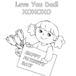 Happy Father's Day coloring sheet