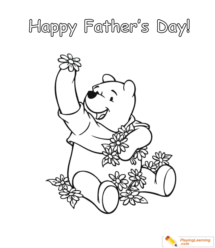 Happy Fathers Day Coloring Page  for kids