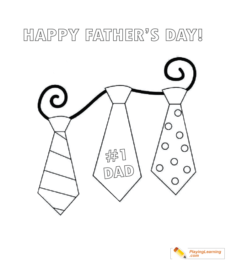 Happy Fathers Day Coloring Page 12 | Free Happy Fathers Day Coloring Page