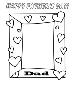 Happy Father's Day card   for kids