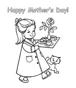 Happy Mother's Day coloring page  for kids