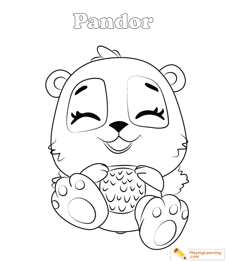 Hatchimals Coloring Page  Pandor for kids