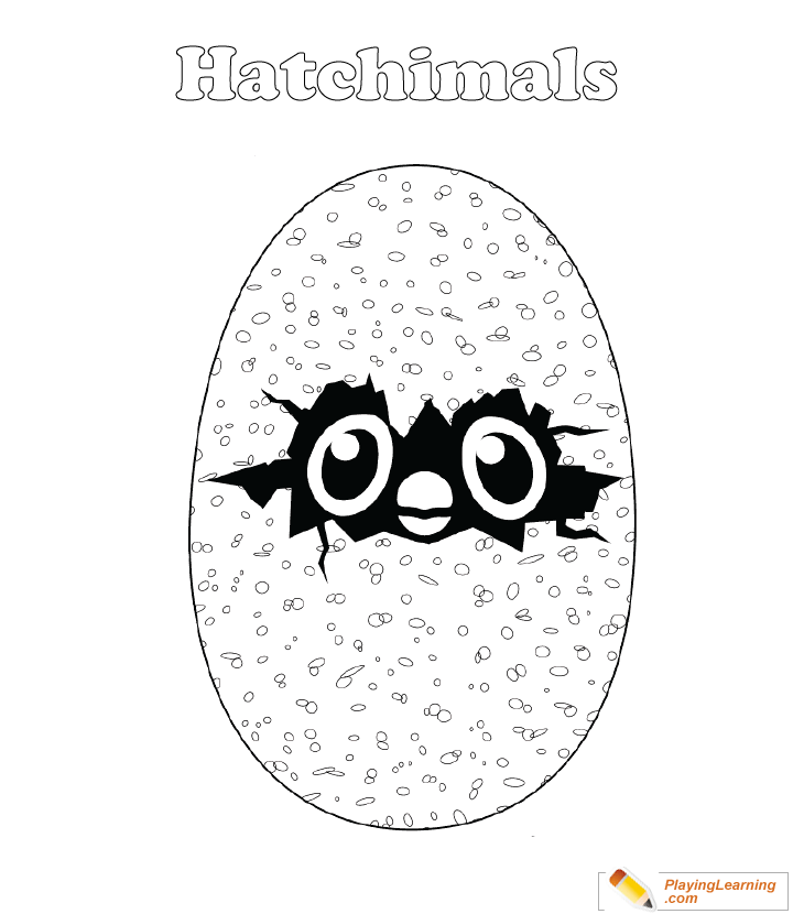 Hatchimals Coloring Page  for kids