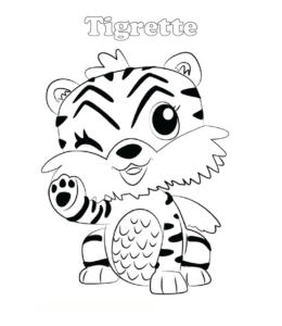 Hatchimals coloring page - Tigrette  for kids