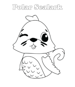 Hatchimals coloring page - Polar Sealark  for kids