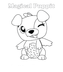 Hatchimals coloring page - Magical Puppet  for kids