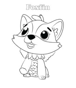 Hatchimals coloring page - Foxfin  for kids