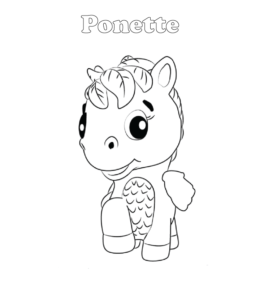 Hatchimals coloring page - Ponette  for kids