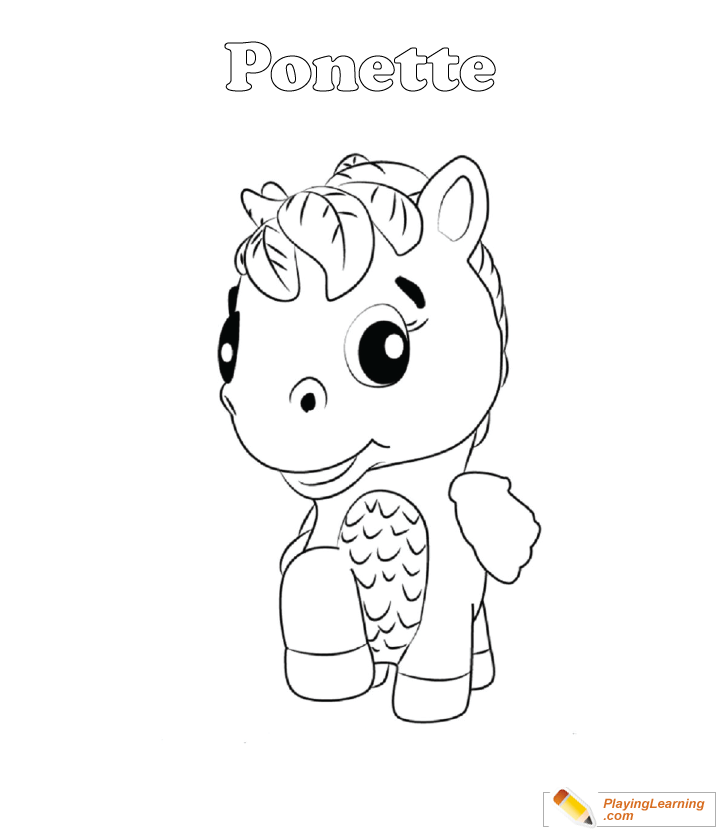 Hatchimals Coloring Page  Ponette for kids