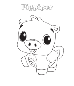 Hatchimals coloring page - Pigpiper  for kids