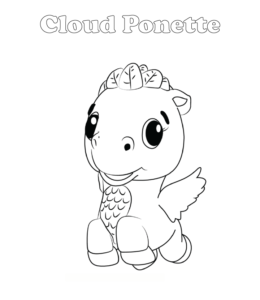 Hatchimals coloring page - Cloud Ponette  for kids