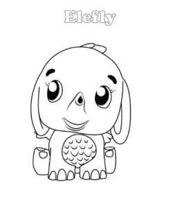 Hatchimals coloring page - Elefly  for kids