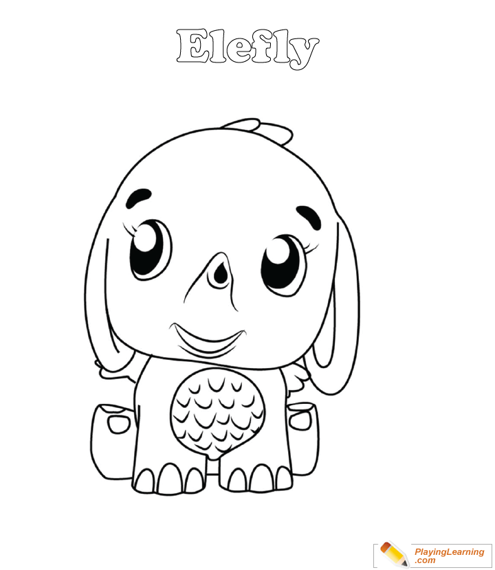 Hatchimals Coloring Page  Elefly for kids