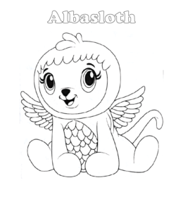 Hatchimals coloring page - Albasloth  for kids