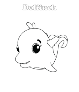 Hatchimals coloring page - Dolfinch  for kids