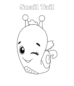 Hatchimals coloring page - Snail Tail  for kids