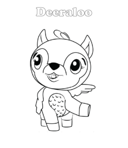 Hatchimals coloring page - Deeraloo  for kids