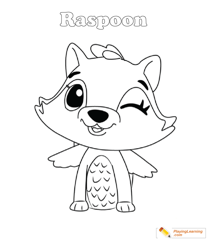 Hatchimals Coloring Page  Raspoon for kids