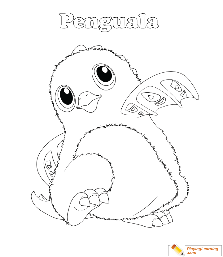 Hatchimals Coloring Page  Penguala for kids