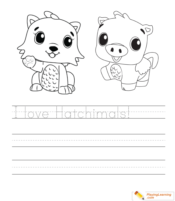 Free Hatchimals Writing Worksheet 02 | Hatchimals Writing Worksheet