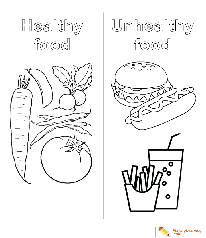 Healthy Unhealthy Food  for kids
