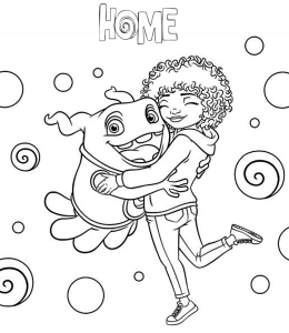 Home Movie - Oh Coloring Page for kids