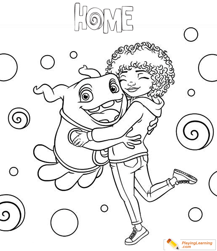 Home Movie Oh Coloring Page 07 | Free Home Movie Oh Coloring Page