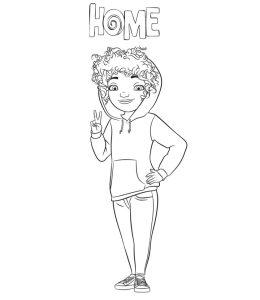Home Movie - Tip Coloring Page for kids