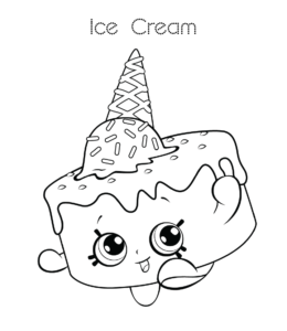 Ice Cream Coloring Page 8 for kids