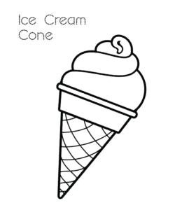 Ice Cream Coloring Page 9 for kids
