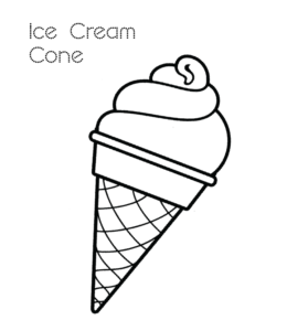 ice cream coloring pages for kids printable