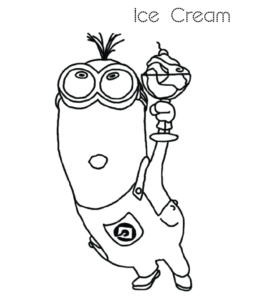Ice Cream Coloring Page 17 for kids