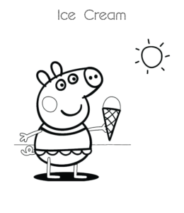 Ice Cream Coloring Page 19 for kids