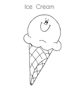 Ice Cream Coloring Page 20 for kids
