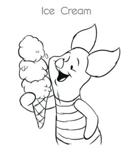 Ice Cream Coloring Page 22 for kids