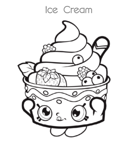 Ice Cream Coloring Page 28 for kids