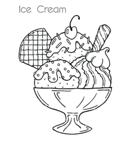 Ice Cream Coloring Page 29 for kids