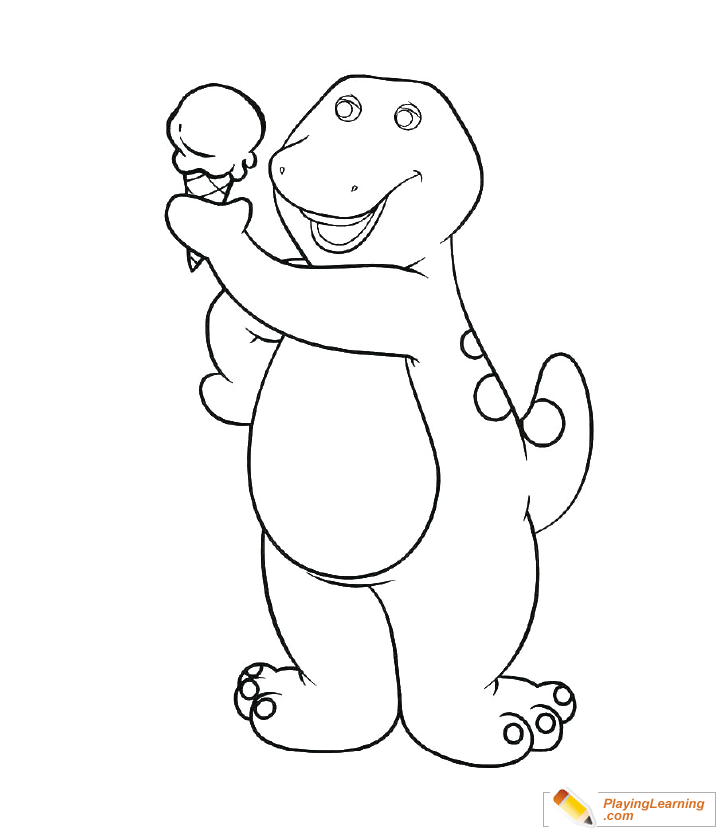 Ice Cream Cone Coloring Page  for kids