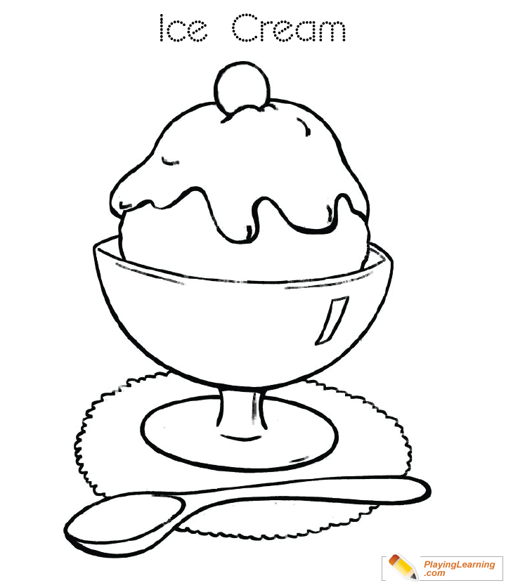 Download Ice Cream Cup Coloring Page 02 | Free Ice Cream Cup ...