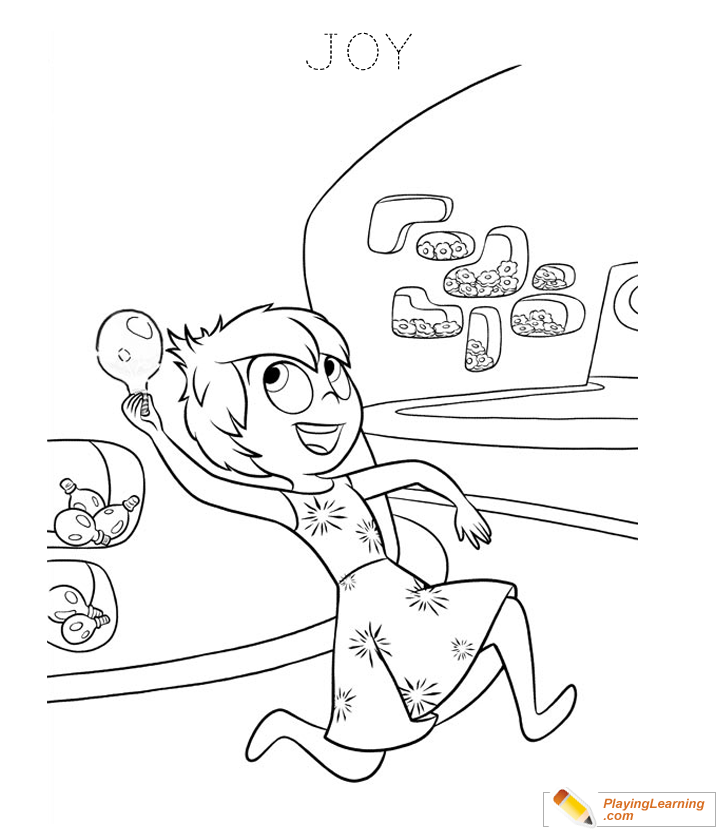 Inside Out Movie Coloring Page  for kids